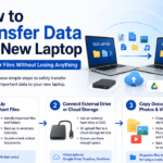 new laptop, transferring data